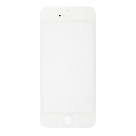 Frontglas vit vit vit + klistermärke för iPhone 5