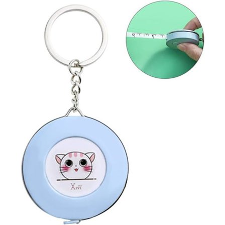 Infällbar kroppsmåttband, mjukt sömnadstyg, 2 m linjal