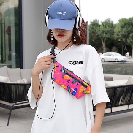 Löparväska Fanny Pack ROSE RED