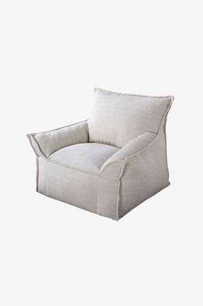 Hanah Home - Lenestol & puff sett Notre - Hvit - Lenestoler - Fra Homeroom