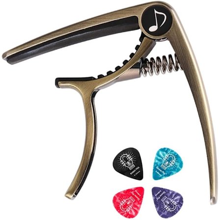 Capo for akustisk og elektrisk gitar, ukulele, banjo, mandolin w