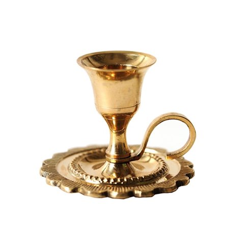 #Retro lysestake i luksuriøs messing#