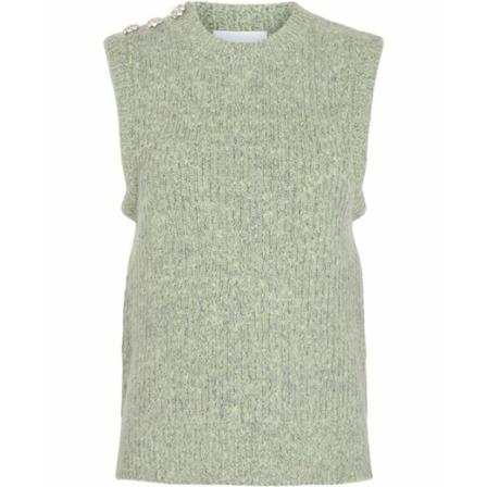 Ganni, West soft wool knit Groen, Dames, Maat:L