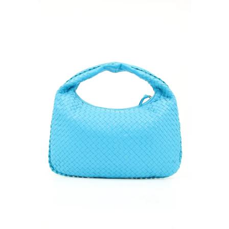 Bottega Veneta Vintage Pre-owned Læder skuldertasker Blå, Dame Vintage Tasker, Størrelse: ONE Size