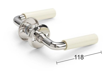 Habo A2120 Dørhåndtak 38-42 mm, 58 mm utspring, par, Dør- & vindusbeslag