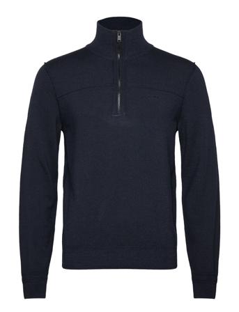 Koblend Knitwear Half Zip Pullover Navy BOSS
