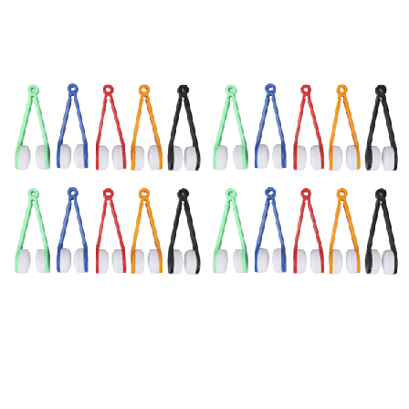 20 kpl Silmälasiharja Mini Pehmeä Silmälasien Puhdistusklipsi Kannettava Mikrokuitulasien puhdistustyökalu