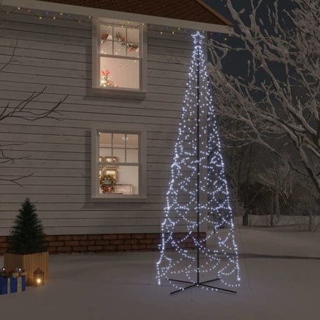 VidaXl Julgranskon Kallvit 1400 Leds 160X500 Cm - Litenleker