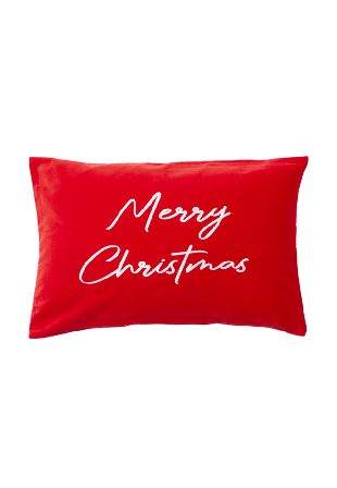 Åhléns Home Kuddfodral i sammet MERRY 40x60 cm Röd ONESIZE