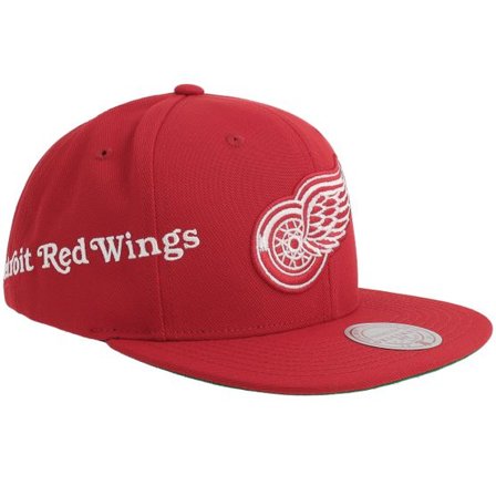 Mitchell & Ness - NHL Röd snapback Keps - Detroit Red Wings Playoff Win Red Snapback @ Hatstore