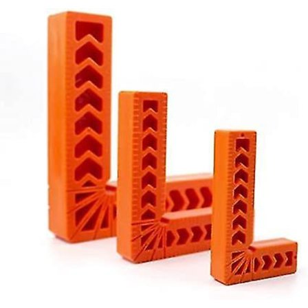 Højre Vinkel Positioneringsblok Plastikbeslag 3 stk