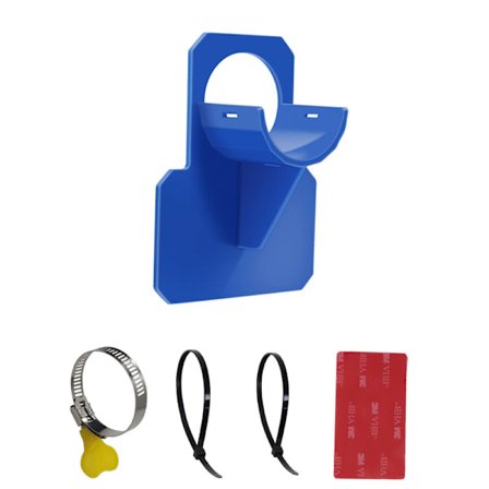 Set med 2 slangklämmor för pool, adapter för pool, blå, 10,7 * 7,8 * 3,8 cm