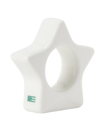 Lexington Star stoneware napkin ring