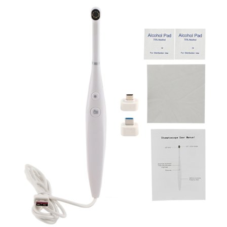 USB Oral Dental Endoskop Justerbara LED-ljus Intraoral Kamera HD-video för Android