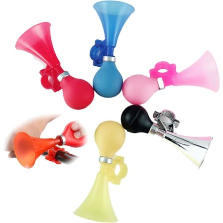 Syzplnwy 12 stk. Børnecykel Højt Lufthorn - Manuel Sirene med Sjov Sikkerhedsring Alarm til Børnecykel