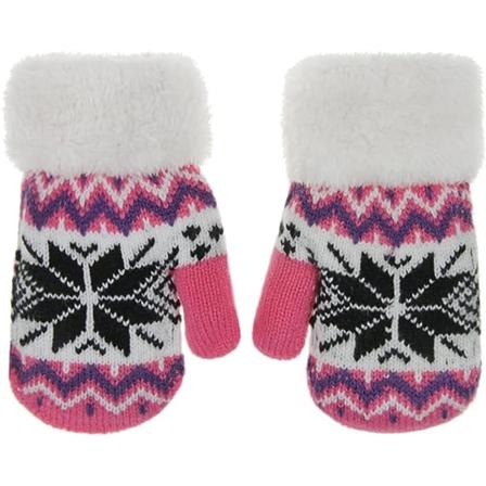 Barnehage strikkehansker i plysj Vinter supermyk plysj alle fingerhansker for barn i alderen 3-8