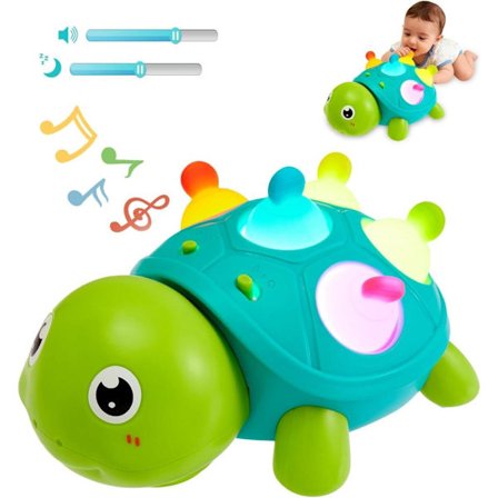 Pedagogisk Babyleke Elefant – Krypeleke med Musikk og Lys for Babyer