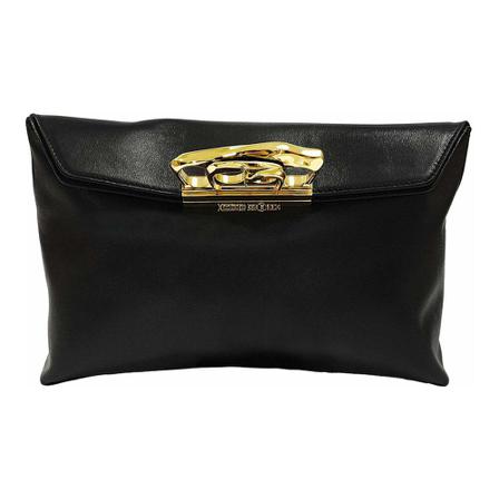Alexander McQueen Sculptural Pouch Sort, Dame Clutch, Størrelse: ONE Size