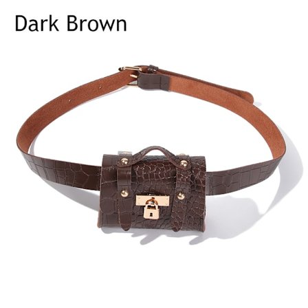 Midjeväska Bälte MÖRK BRUN - spot sales