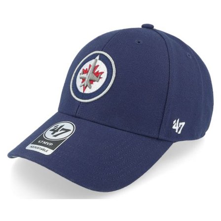 47 Brand - NHL Blå adjustable Keps - Winnipeg Jets Mvp Navy Adjustable @ Hatstore
