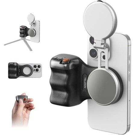 Magnetisk Mobilkameragrep med Selfielampe – Bluetooth Utløser i DSLR-stil