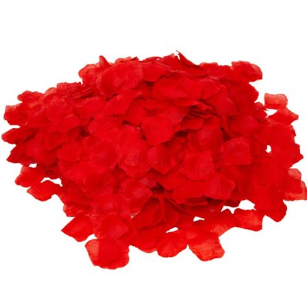 1500 stk romantiske simulerte roseblader elsker overraskelse bryllup