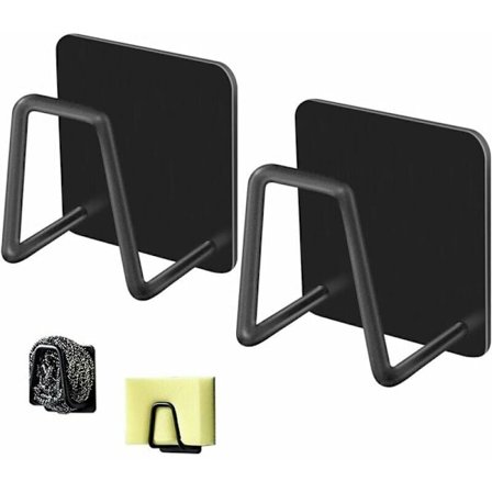 2 st diskho-korg svamphållare, rostfri självhäftande