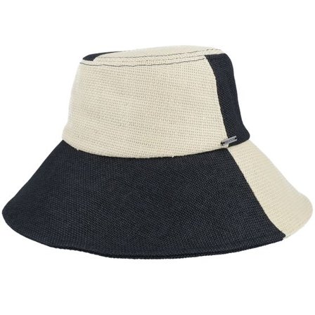Brixton - Beige bucket Hatt - Harmony Packable Hat Natural/Black Bucket @ Hatstore