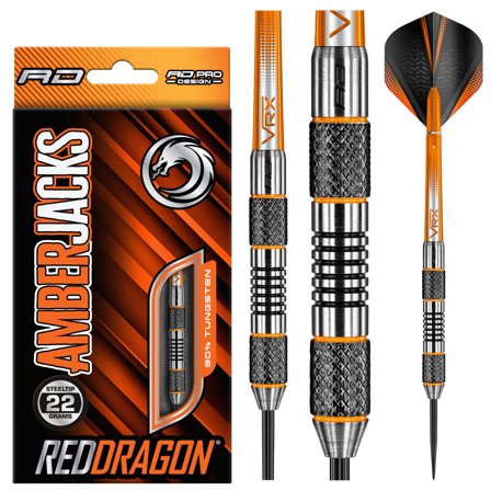 Amberjack 5 Steel Tip Darts 22g | Red Dragon Darts