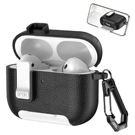 Apple AirPods Pro 3 Case with Stand - Black / White