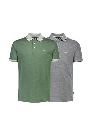 Lindbergh Organic cotton Polo shirt Överdelar Herr Blå L