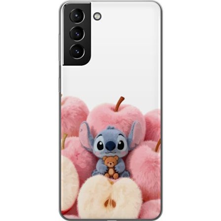 Kompatibelt Mobildeksel til Samsung Samsung Galaxy S21+ 5G Fargerikt kollasj med futuristiske jente grupp karakterer, hjerter og glitter i moderne pop