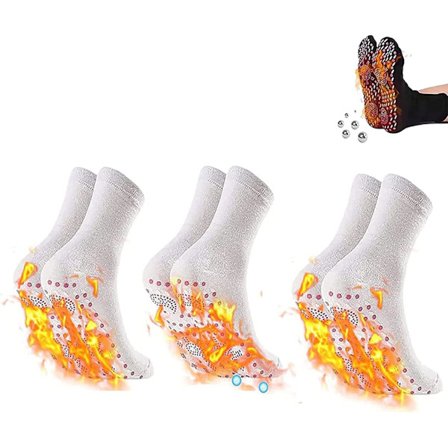 Turmalin Akupressur Selvvarmende Formende Sokker, Magnetiske Selv-