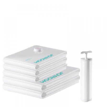 6-delt stort kompressionspose, rejse vakuum opbevaringsposer til tøj dyner tæpper P