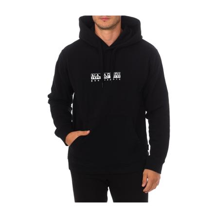 Napapijri, Hoodies Zwart, Heren, Maat:2XL