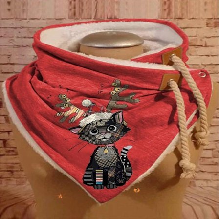 Moderigtigt tørklæde til kvinder - varmt trekantstørklæde i blødt vintermateriale