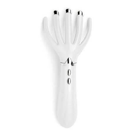 Yyh-elektrisk Hovedbunds Klø Massager Blæksprutte Skraber Massage Håndholdt Vibrationsværktøj Hvid
