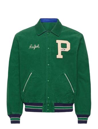 Reversible Letterman Jacket Outerwear Jackets Varsity Jackets Green Polo Ralph Lauren