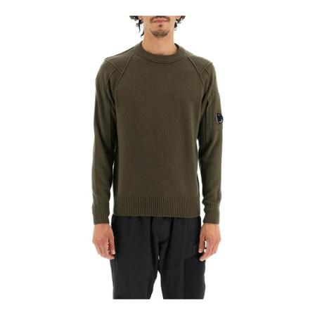 C.p. Company Round-neck Strik Grøn, Herre Strik