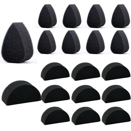 Ansiktsmaling Svamp Ansiktsmaling Svart Svamp Høy Tetthet For Kunstverk Og Kroppsmaling (10 Kronblader