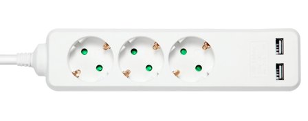 Deltaco GT-0310 - flerkoplingslist - 3680 watt