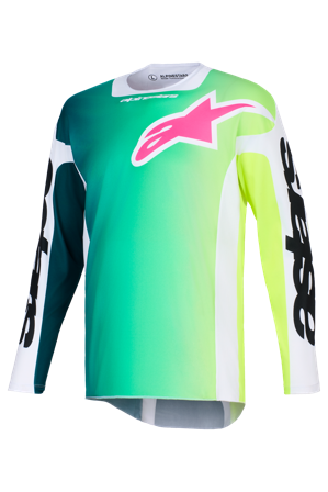 Alpinestars Racer Portl MX Jersey Green/White/Black M