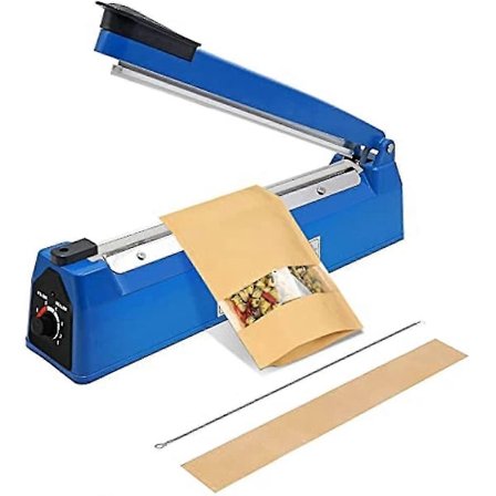 400 mm 16 Manuel Impuls Varmeforseglingsmaskine Bærbar Madfilmforseglingsmaskine Håndtryksforsegler Impuls Varmeforseglingsmaskine - WELLNGS