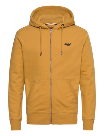 Essential Logo Zip Hoodie Hb Yellow Superdry