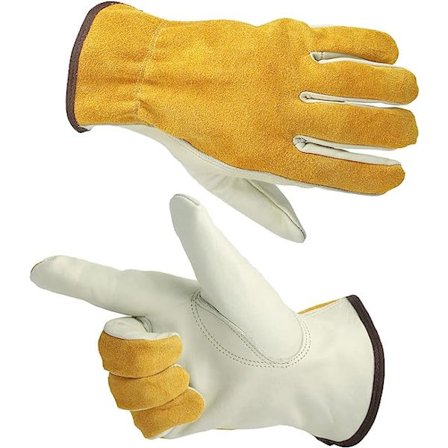 2 par fleksible tornebestandige handsker - behageligt læder