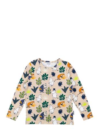 Herbarium Tröja Tops T-shirts Long-sleeved T-shirts Beige MUMIN