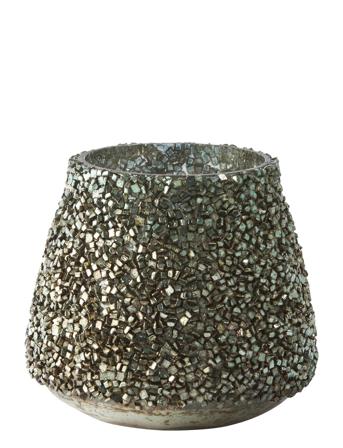 Anolia Votive H8 Cm. Home Decoration Decorative Platters & Bowls Grå Lene Bjerre