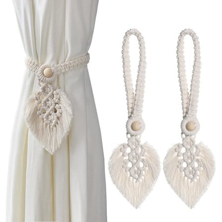 Verhokiinnikkeet, 2 kpl Boheemi lehti verhokiinnikkeet Verho