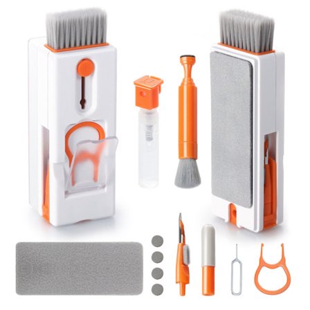 11-i-1 Elektronisk Tastatur Rensesæt, Egnet Til Skærme, Mobiltelefoner, Hovedtelefoner