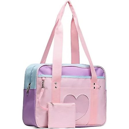 Ita Bag Hjärta Skolesekk Kawaii Stor Skulderveske Anime Håndveske
